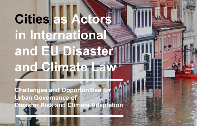 Upcoming Webinar: ‘Cities as Actors in International and EU Disaster and Climate Law’