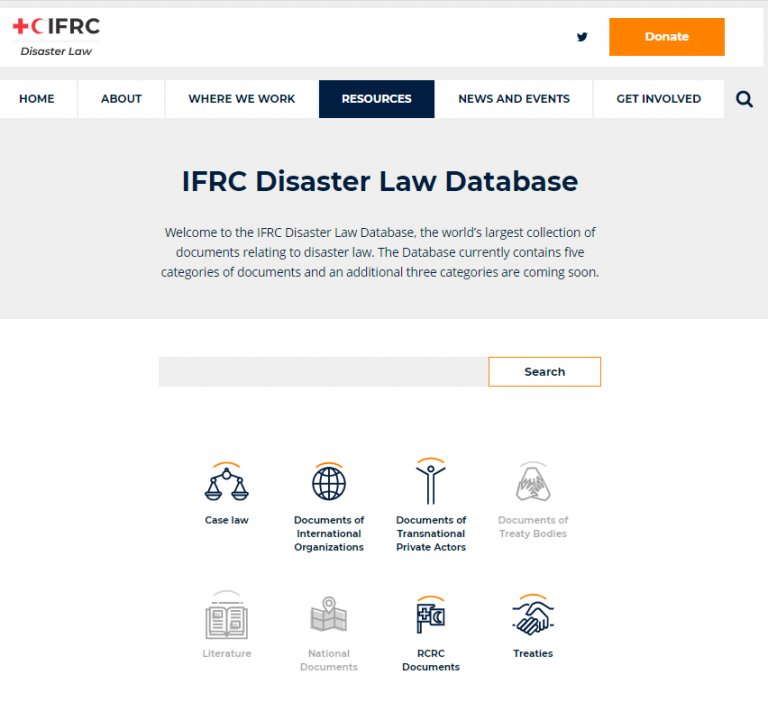 Upcoming Event: Launch of the Disaster Law Database