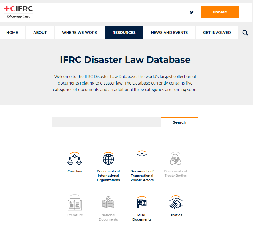 Launch of the Disaster Law Database